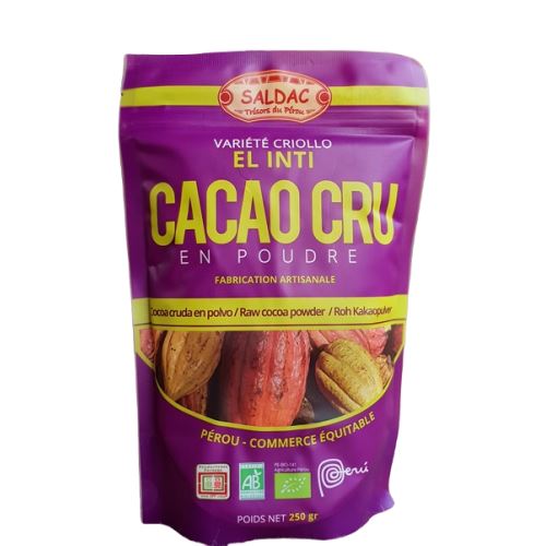 Cacao 100% Criollo Biologico, Commercio Equo e Solidale