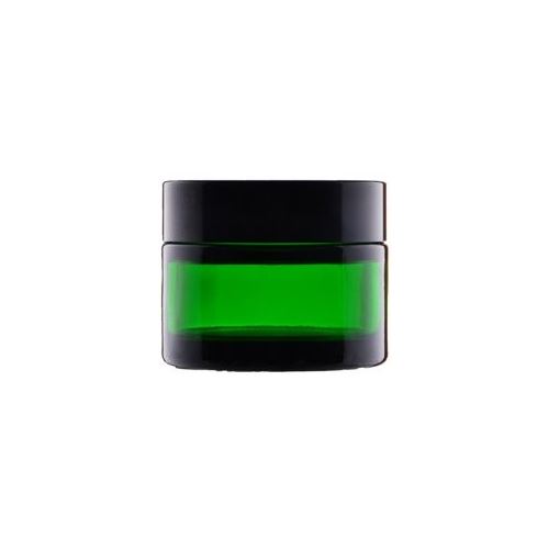 Contenitore in vetro con tappo intermedio verde con coperchio nero, 50 ml