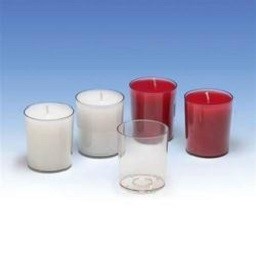 Bicchiere di plastica per candele