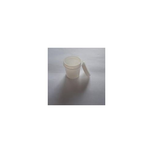 Contenitore ovale in plastica bianca, 10 ml