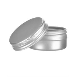 Barattolo in alluminio tondo con tappo, 30 ml