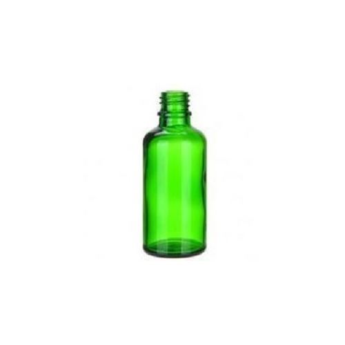 Bottiglietta in vetro verde senza chiusura, 50 ml