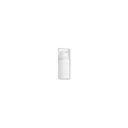 Bottiglietta airless in plastica di colore bianco, 15 ml