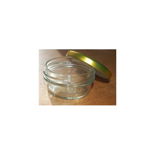 Contenitore in vetro chiaro con coperchio, 65 ml