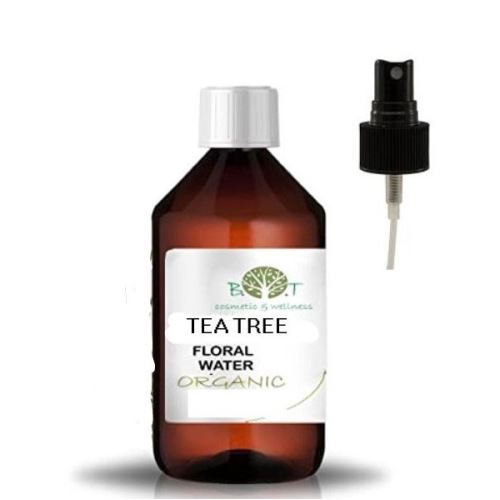 Acqua di fiori di tea tree con spray, biologica