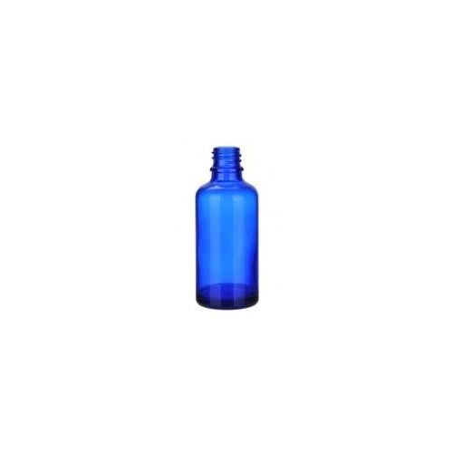 Bottiglia di vetro senza tappo, blu, 50 ml