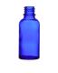 Bottiglietta in vetro blu senza chiusura, 30 ml, 1 pz