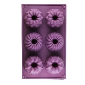 Stampo in silicone per saponi o cioccolato - mini ciambelle 6x