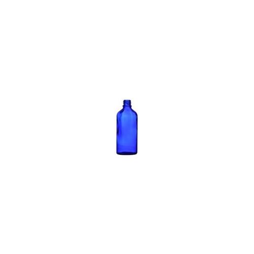 Bottiglietta in vetro blu senza chiusura, 100 ml
