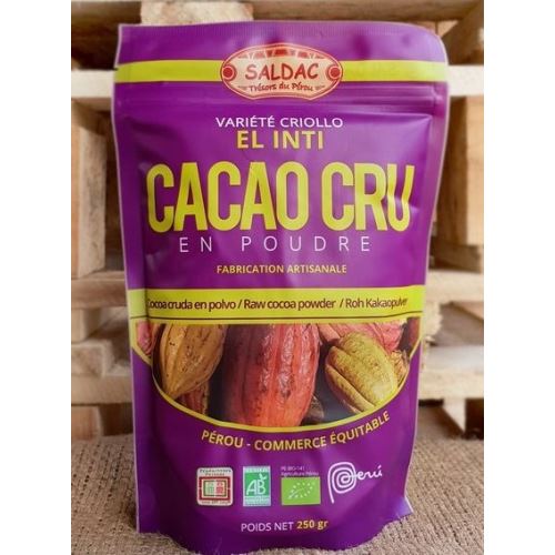 Cacao Criollo Raw BIO SALDAC, 250 g