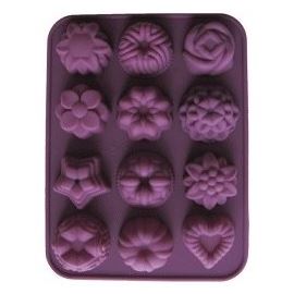 Stampo in silicone per saponi o cioccolatini – fiori 12x