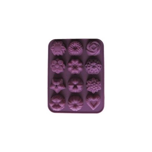 Stampo in silicone per saponi o cioccolato - fiori 12x