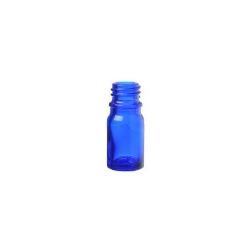 Bottiglietta in vetro blu senza chiusura, 5 ml