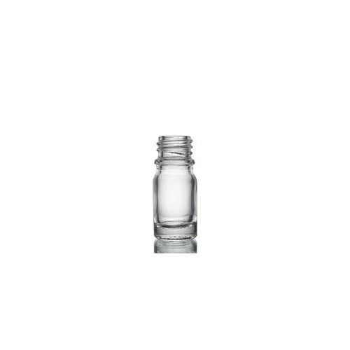 Flacone in vetro trasparente, 5 ml