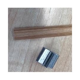 Stoppino di legno con piastrina, 5 set (5 x stoppino, 5 x piastrina)