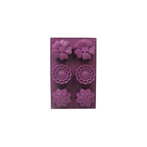 Stampo in silicone per saponi o cioccolato - fiori 6x
