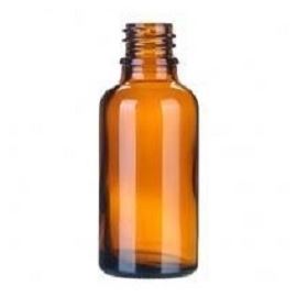 Bottiglietta di vetro senza tappo marrone, 30 ml