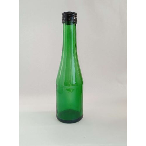 Bottiglia in vetro con tappo in alluminio, verde, 190 ml